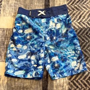 Kids Blue Swim Trunks